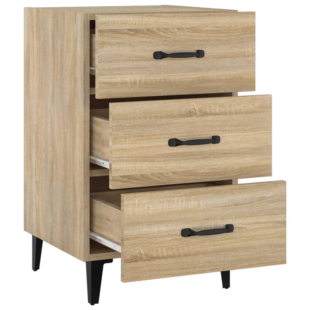Nattbord sonoma eik 40x40x66 cm konstruert tre