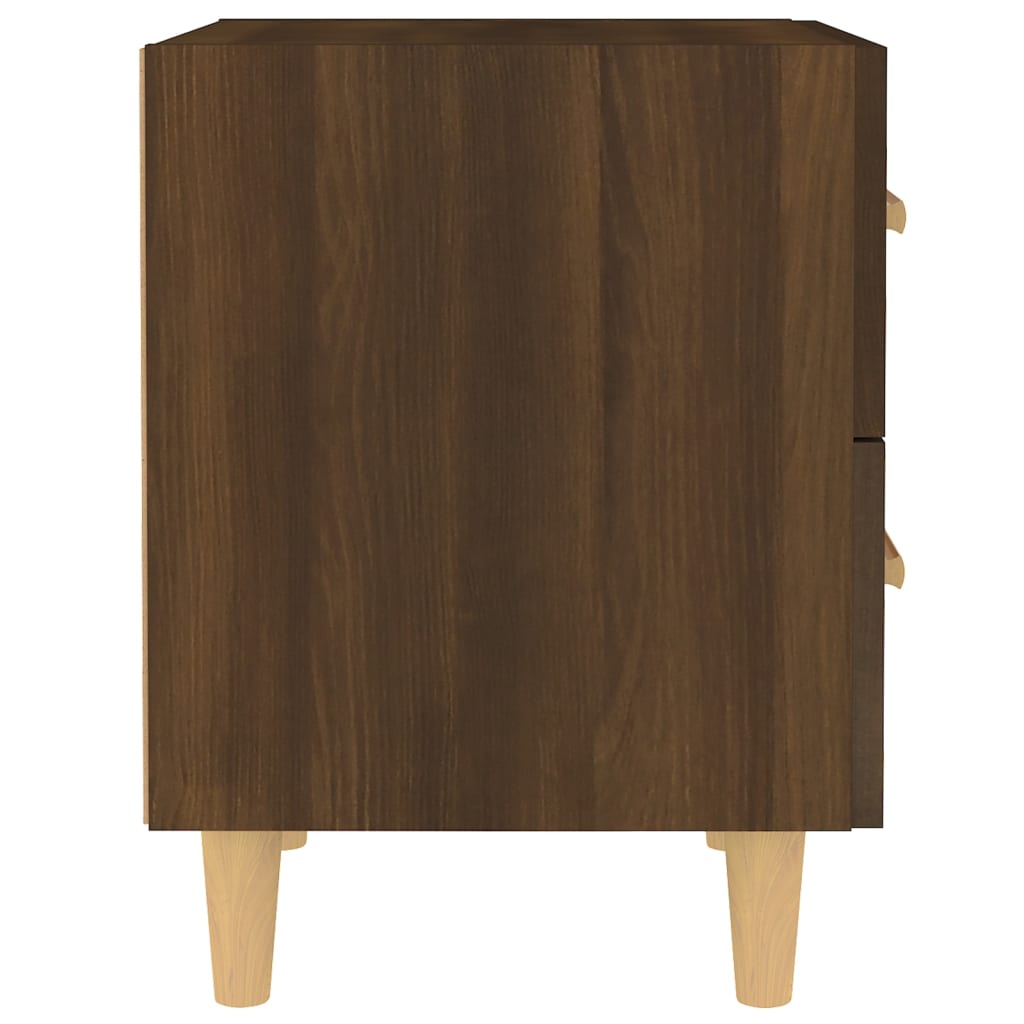 Nattbord 2 stk brun eik 40x35x47,5 cm