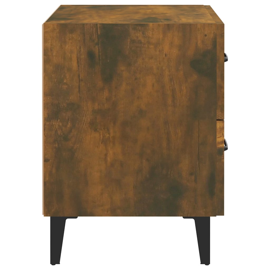 Nattbord 2 stk røkt eik 40x35x47,5 cm