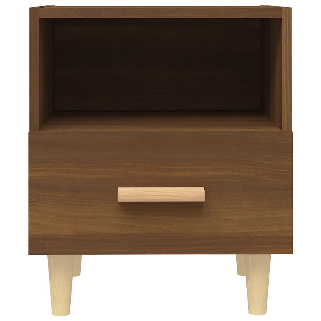 Nattbord 2 stk brun eik 40x35x47 cm