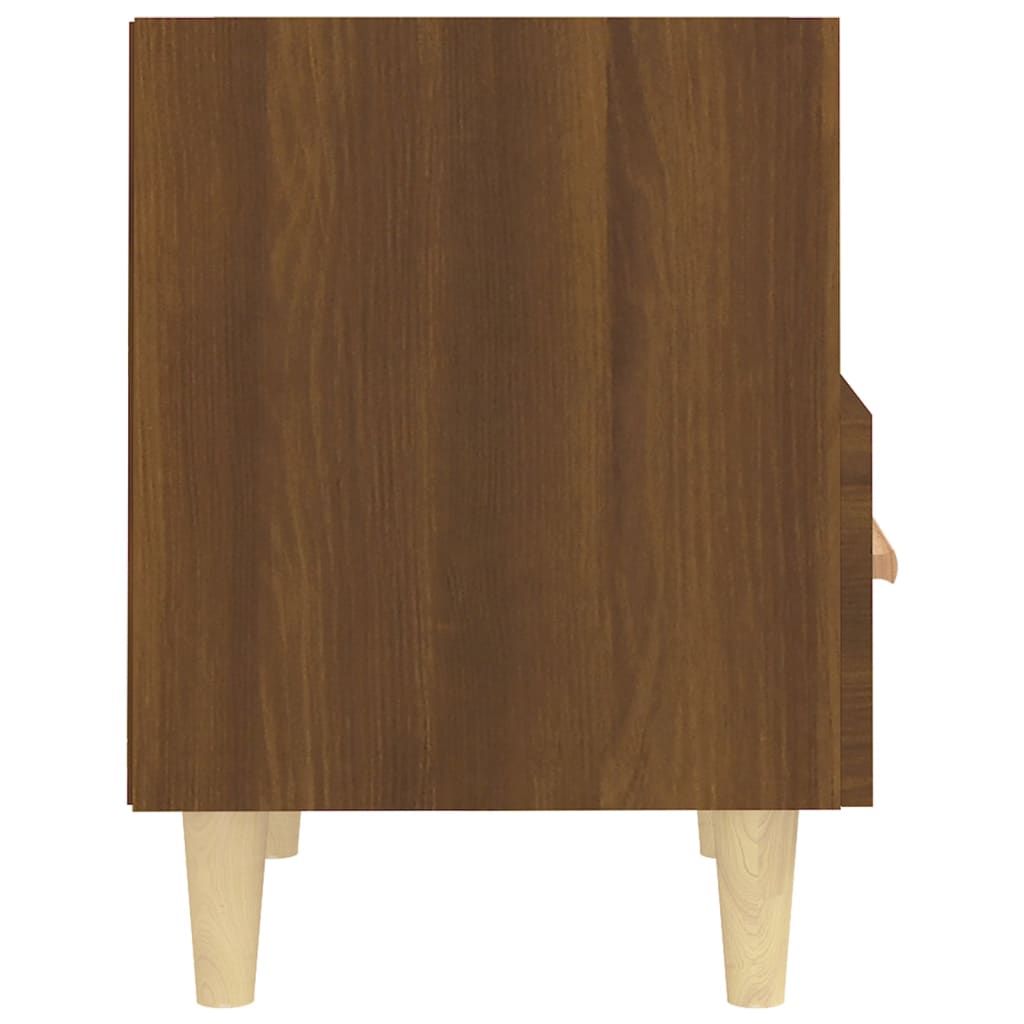 Nattbord 2 stk brun eik 40x35x47 cm