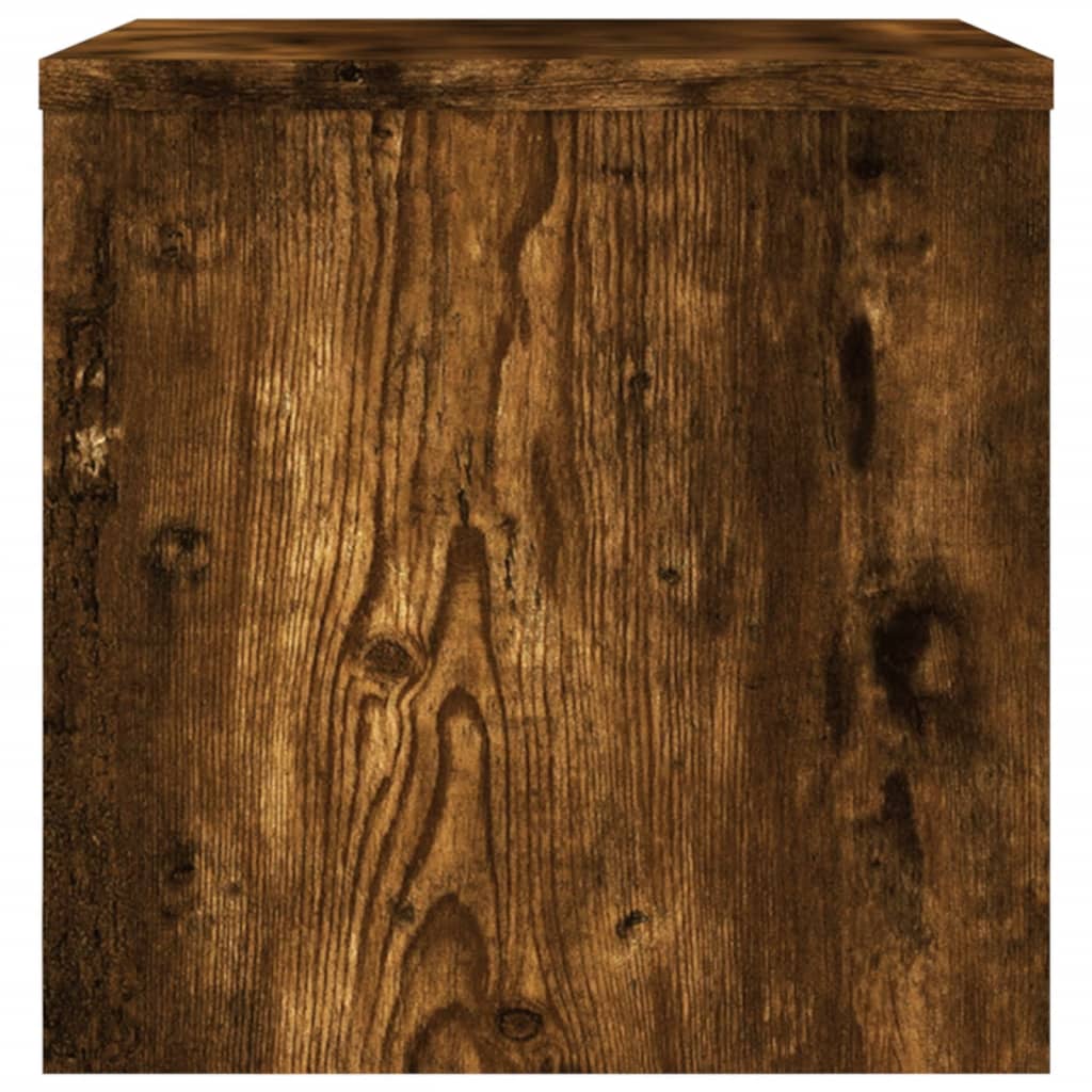 Nattbord røkt eik 40x30x30 cm konstruert tre