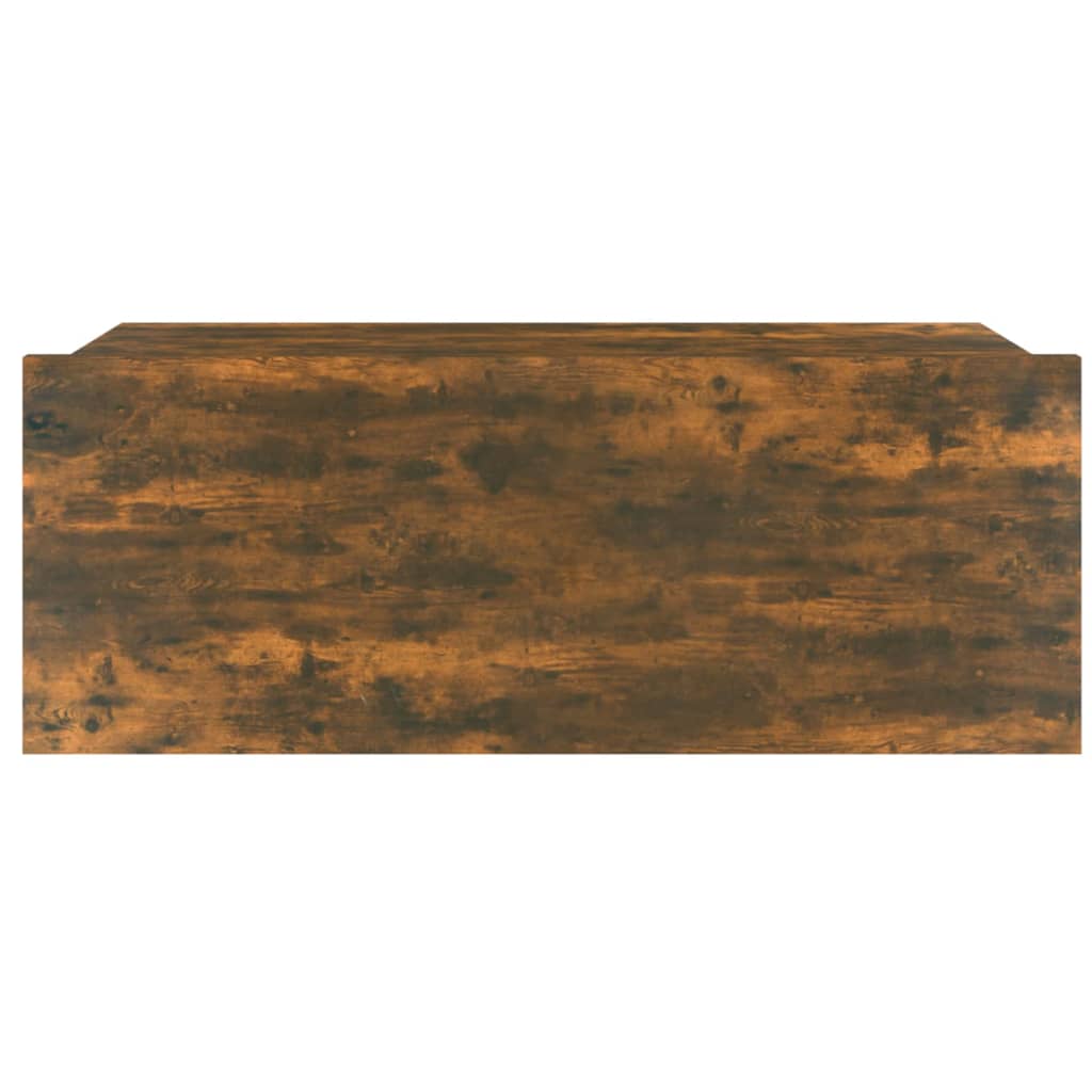 Flytende nattbord røkt eik 40x30x15 cm konstruert tre