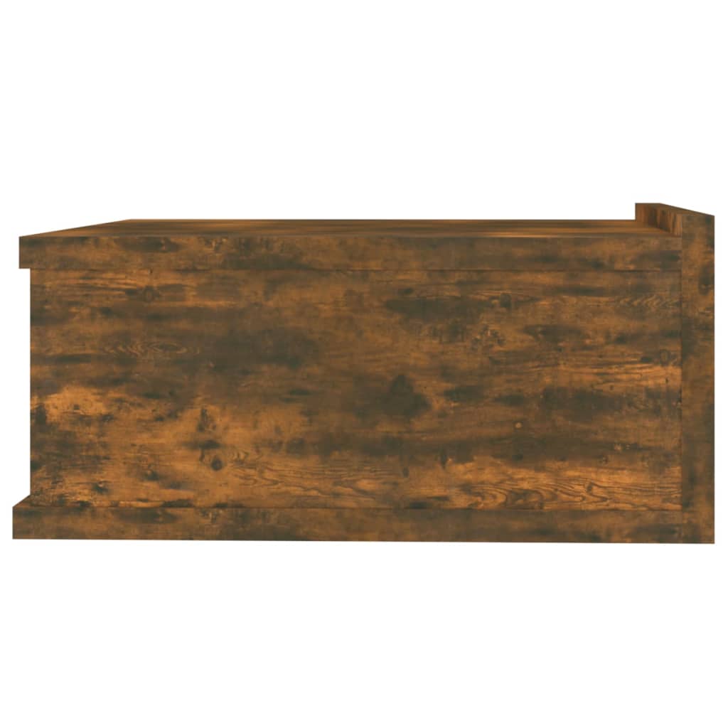 Flytende nattbord røkt eik 40x30x15 cm konstruert tre