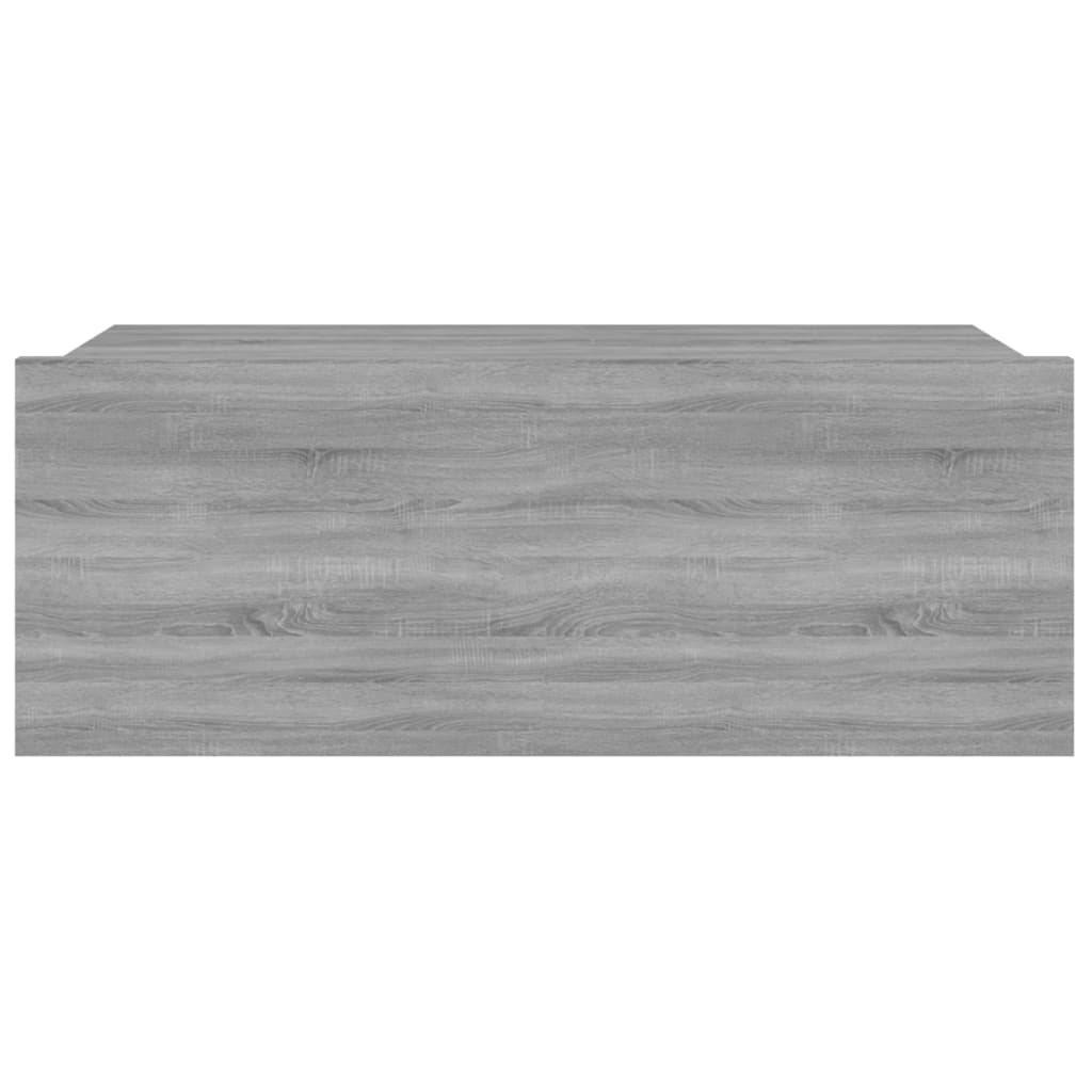 Flytende nattbord 2 stk grå sonoma 40x30x15 cm konstruert tre