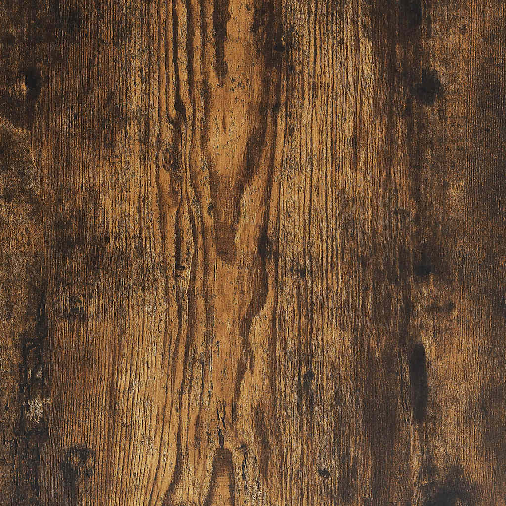 CD-skap 2 stk røkt eik 21x16x93,5 cm konstruert tre
