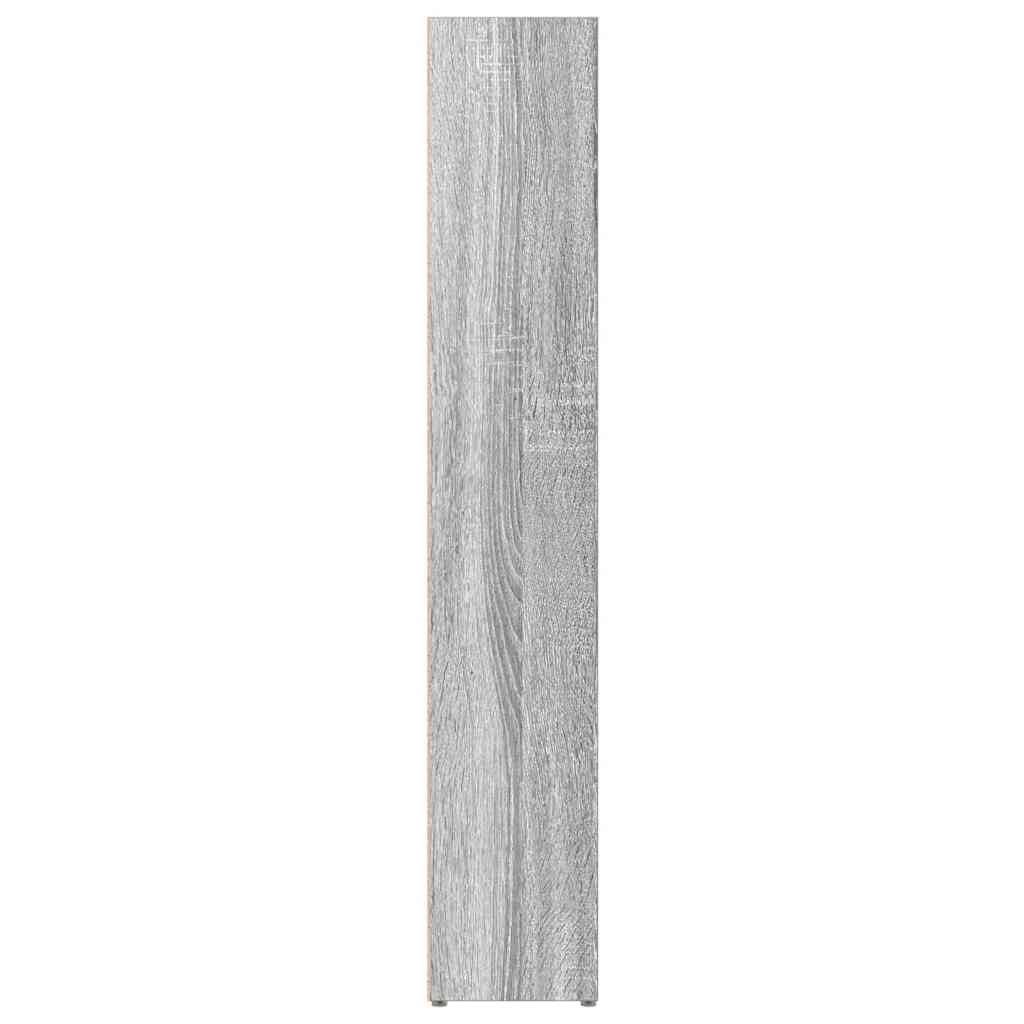 CD-skap 2 stk grå sonoma 21x16x93,5 cm konstruert tre