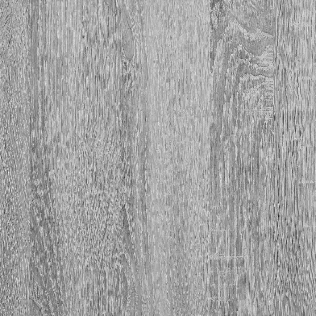 CD-skap 2 stk grå sonoma 21x16x93,5 cm konstruert tre
