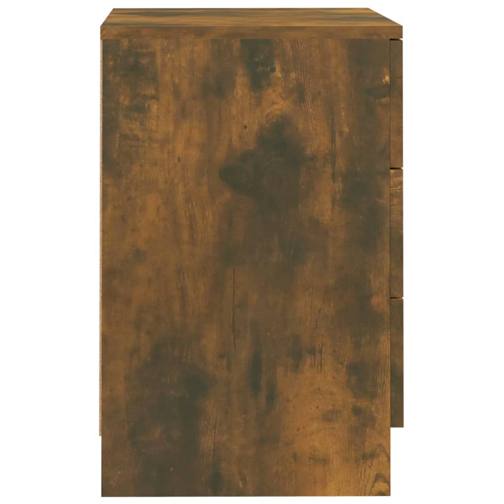 Nattbord 2 stk røkt eik 38x35x56 cm konstruert tre