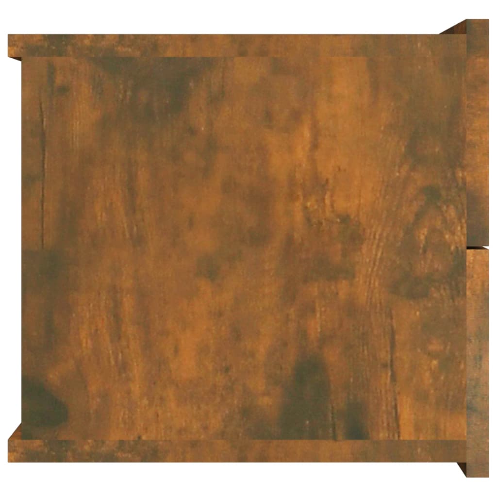 Nattbord 2 stk røkt eik 40x30x30 cm konstruert tre