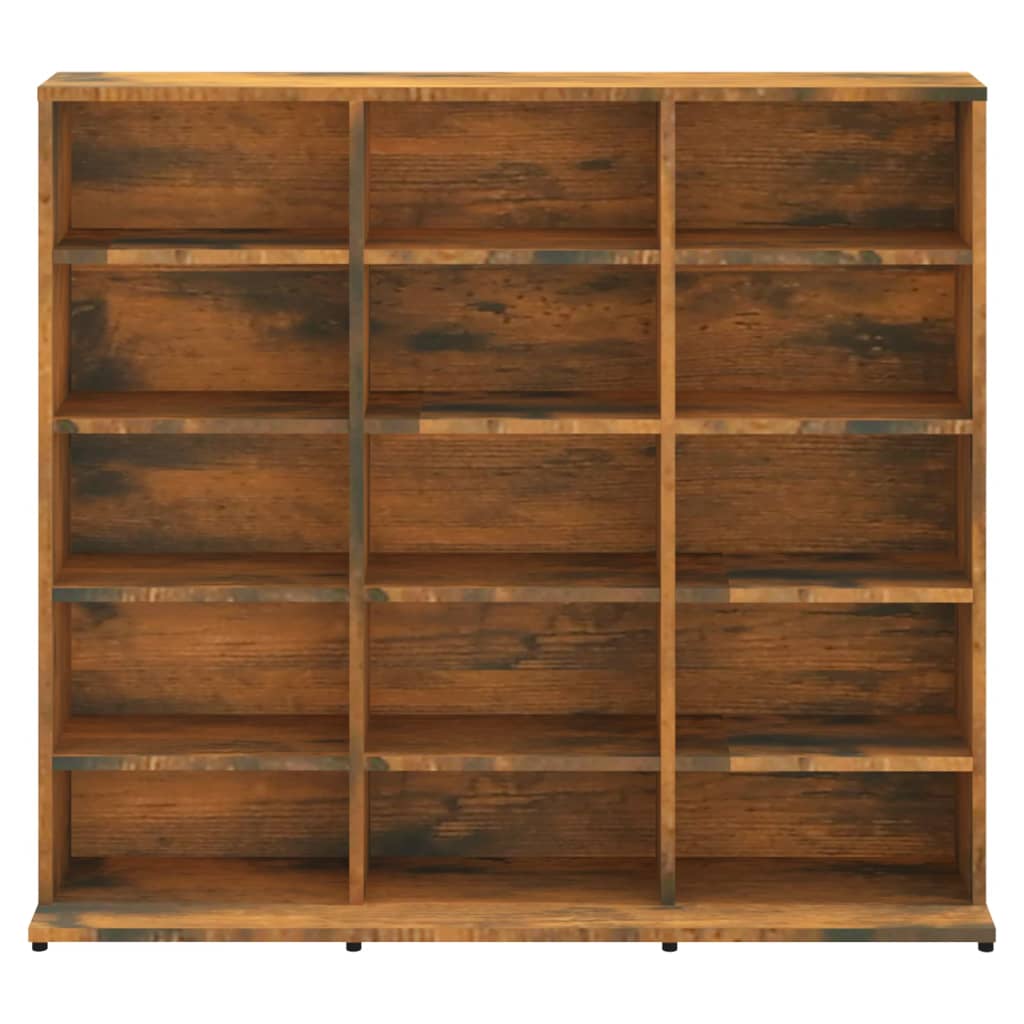 CD-skap røkt eik 102x23x89,5 cm konstruert tre