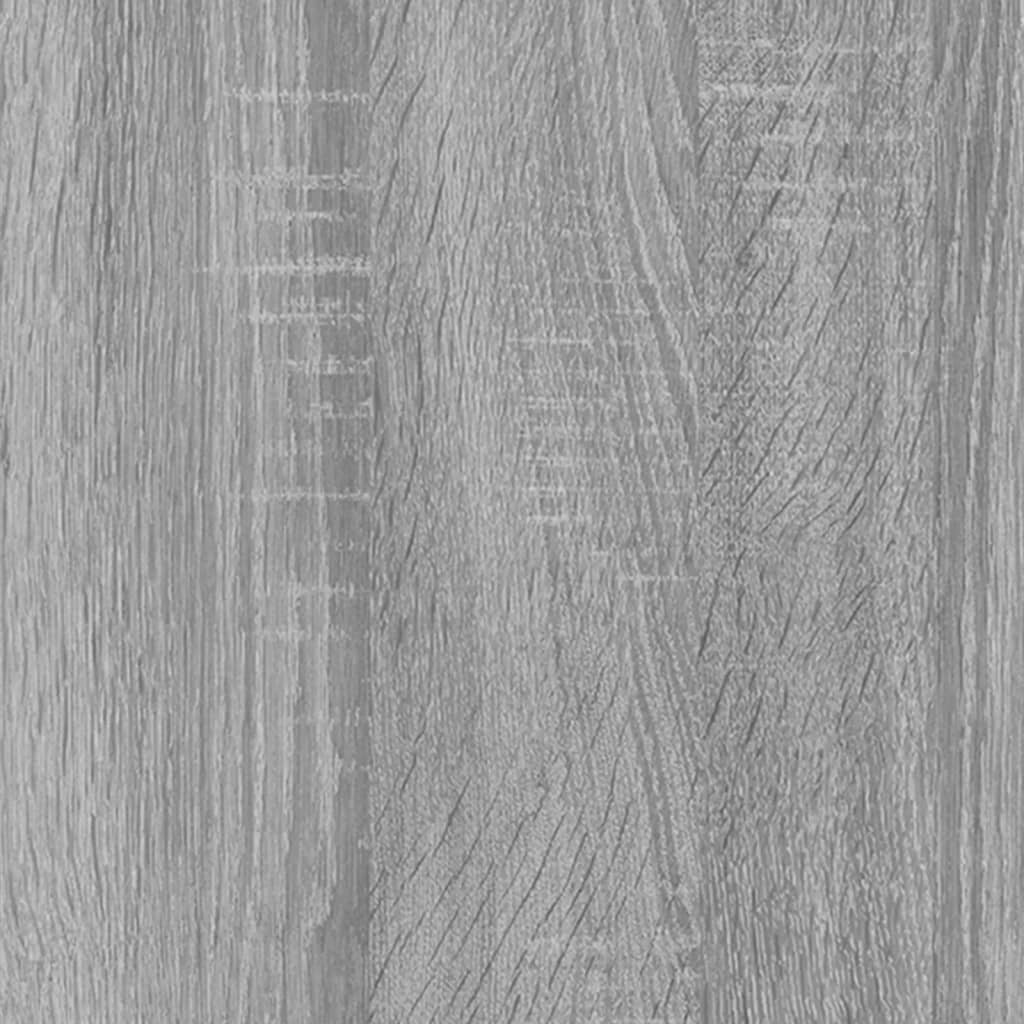 CD-skap grå sonoma 102x23x89,5 cm konstruert tre