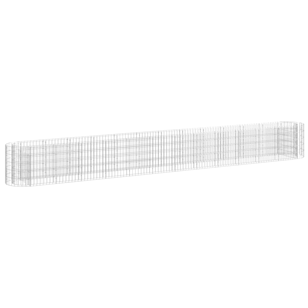 Gabion høybed galvanisert jern 470x50x50 cm