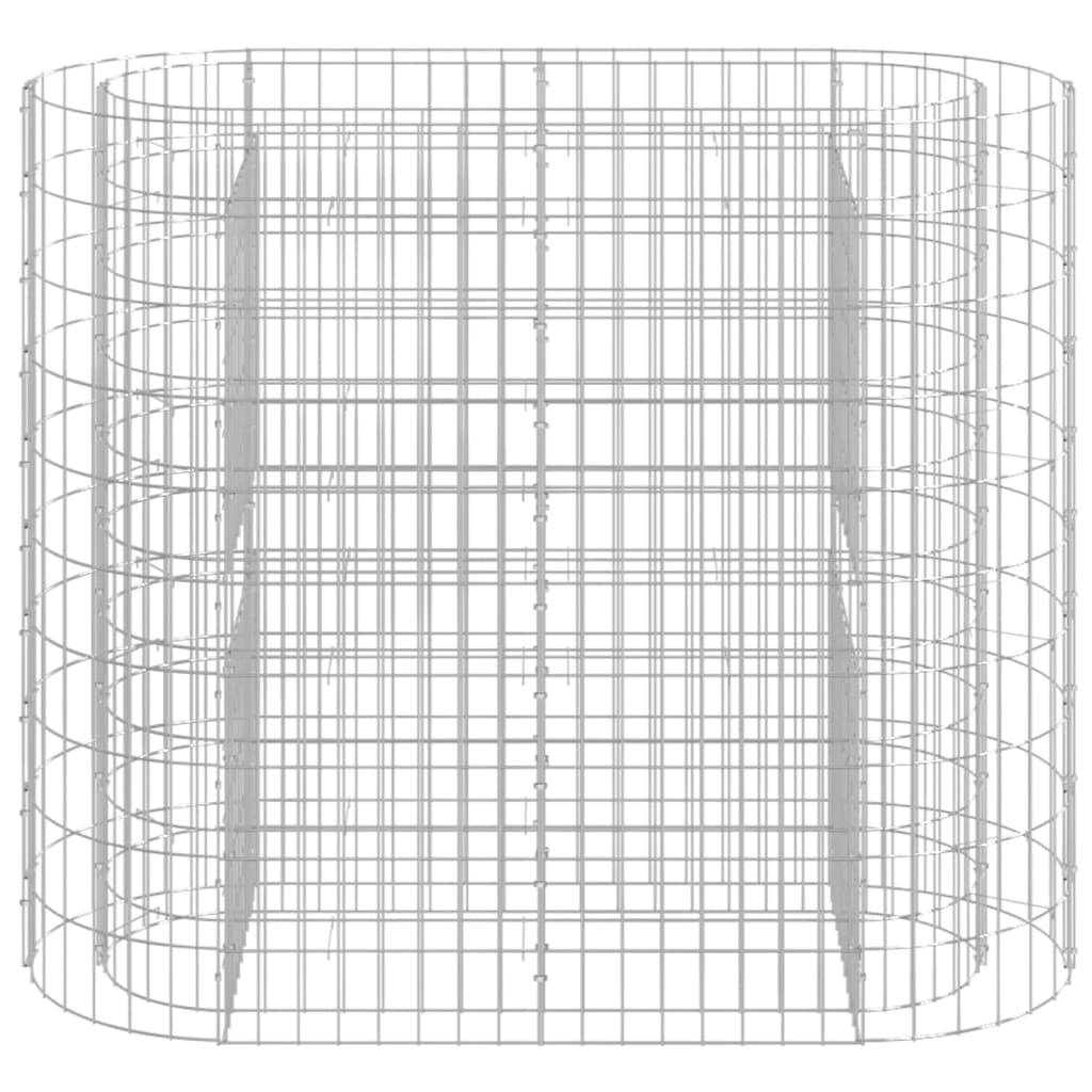 Gabion høybed galvanisert jern 120x50x100 cm