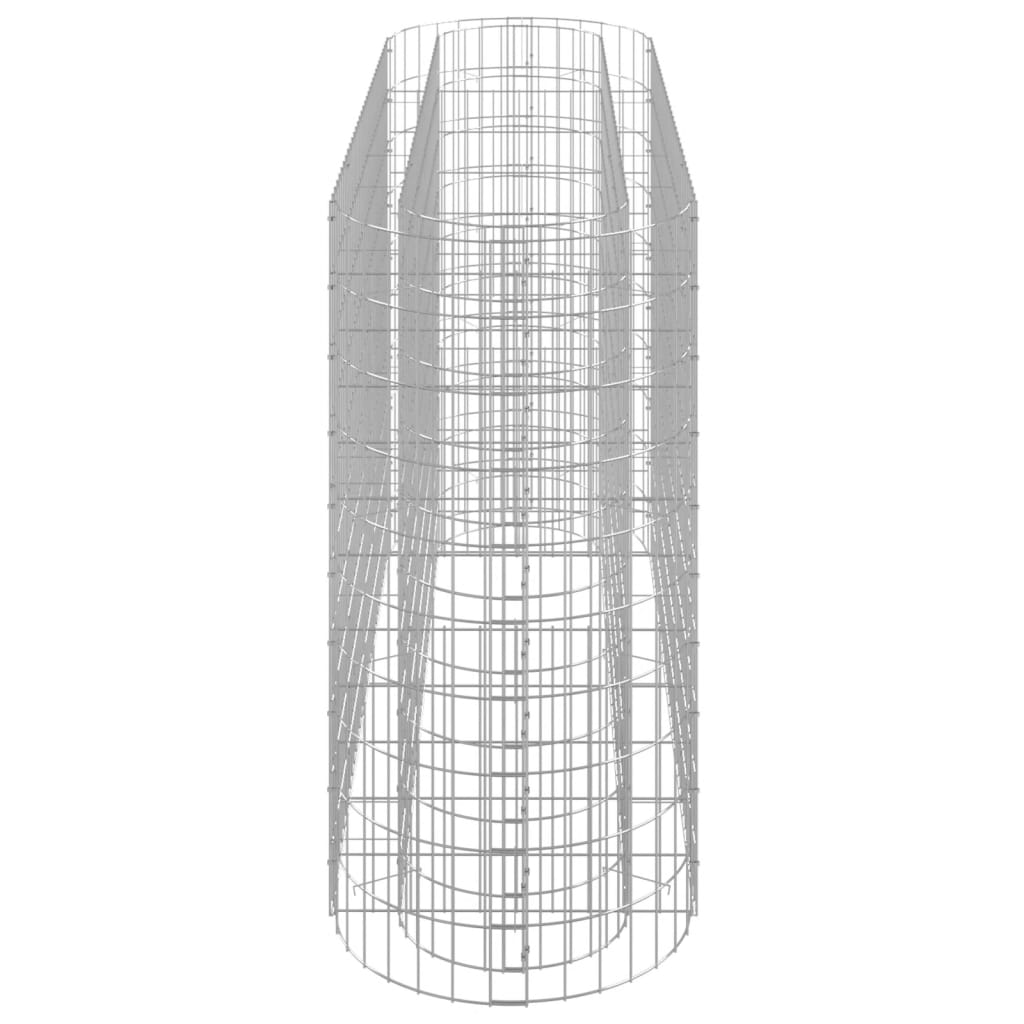 Gabion høybed galvanisert jern 190x50x100 cm