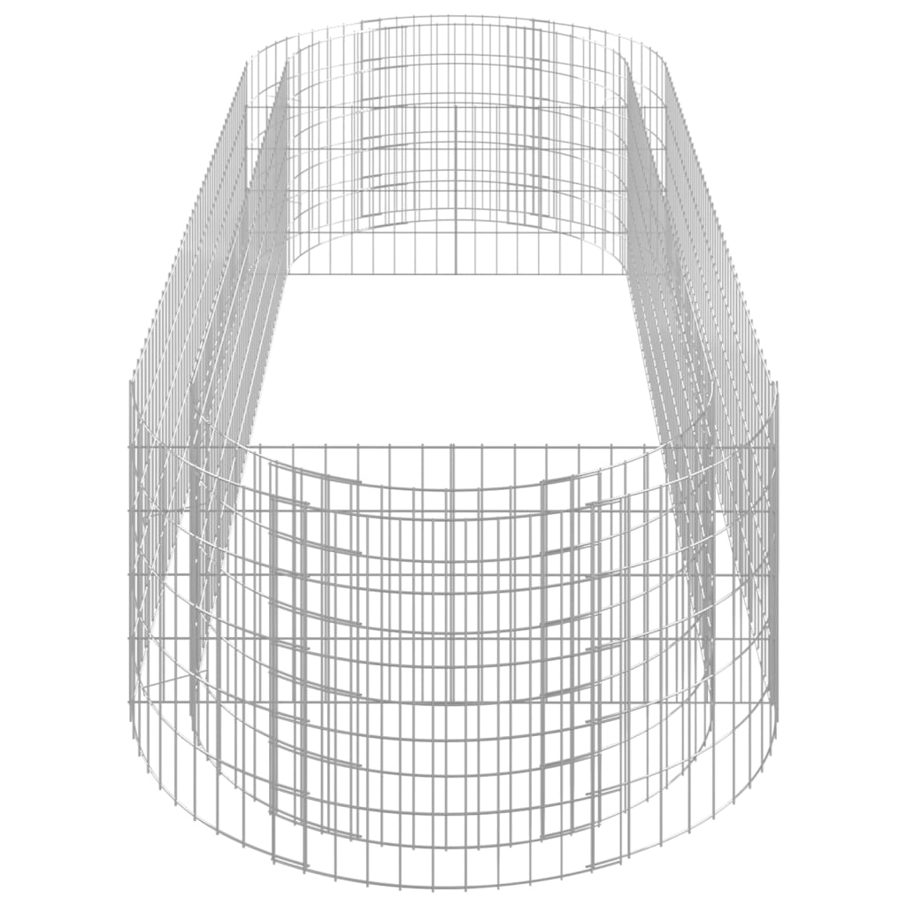 Gabion høybed galvanisert jern 300x100x50 cm