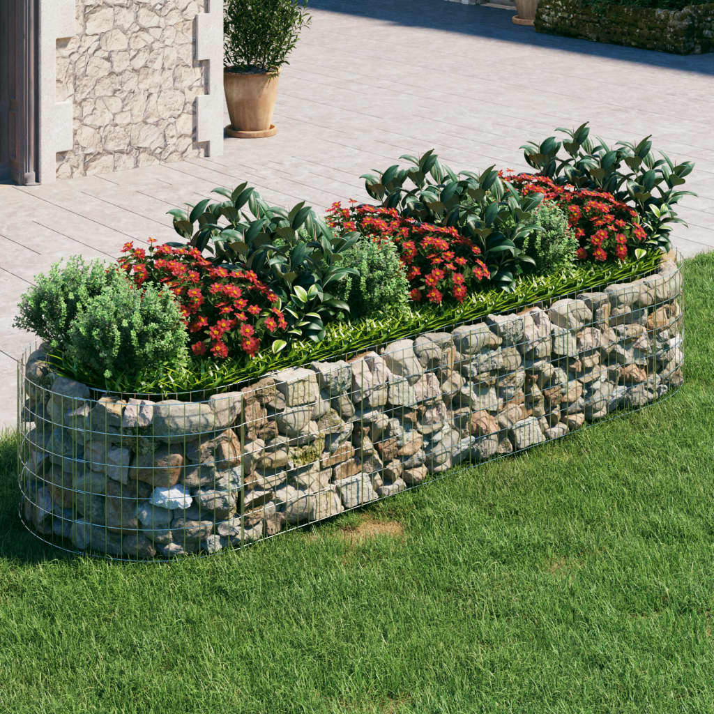 Gabion høybed galvanisert jern 300x100x50 cm