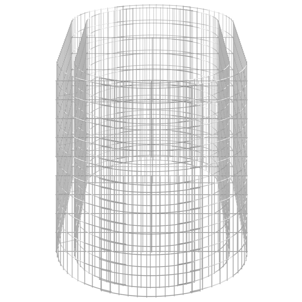 Gabion høybed galvanisert jern 200x100x100 cm
