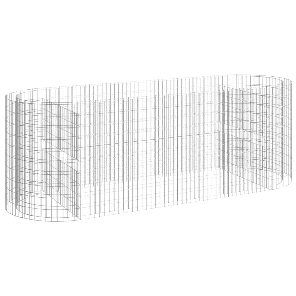 Gabion høybed galvanisert jern 300x100x100 cm