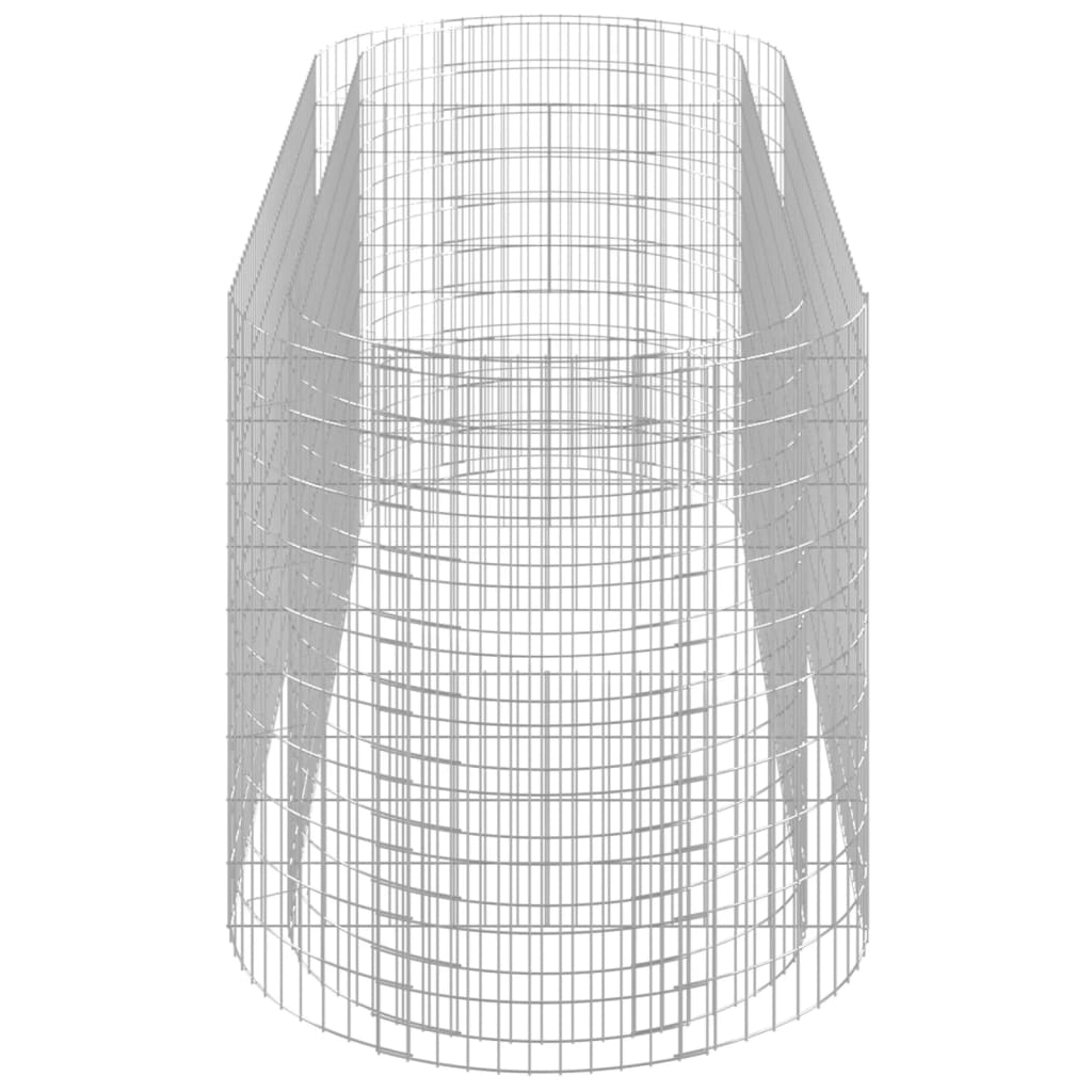 Gabion høybed galvanisert jern 300x100x100 cm