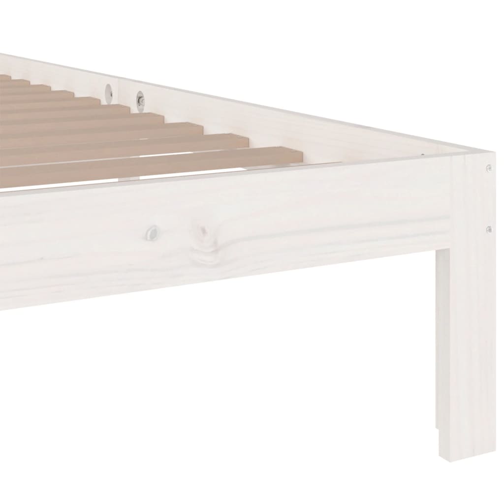 Sengeramme hvit heltre 100x200 cm