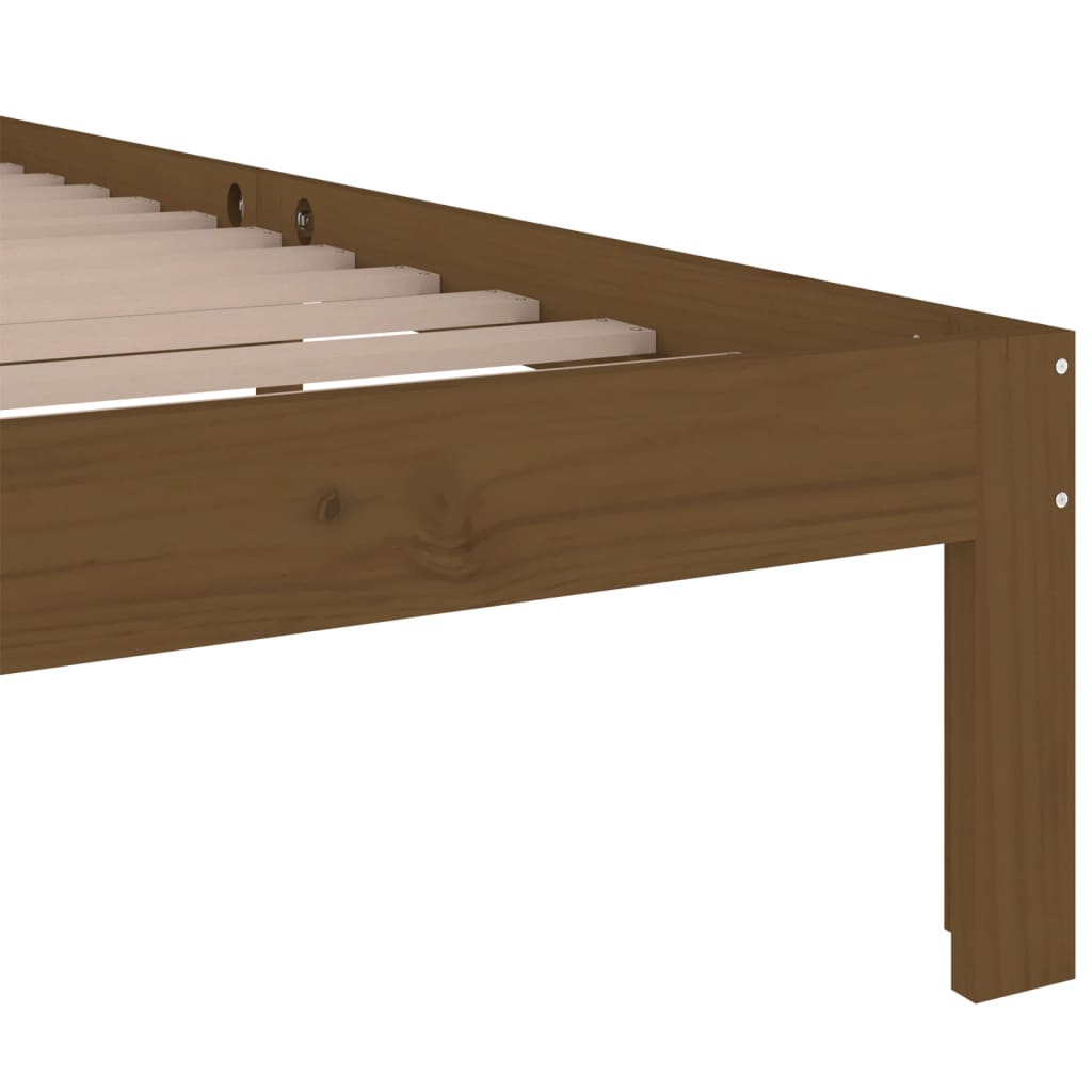 Sengeramme honningbrun heltre 100x200 cm