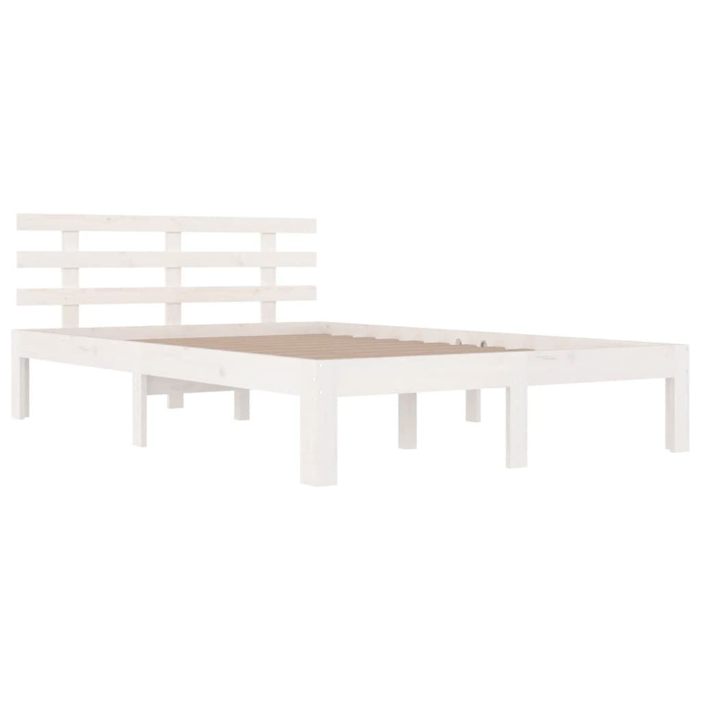 Sengeramme hvit heltre 140x200 cm