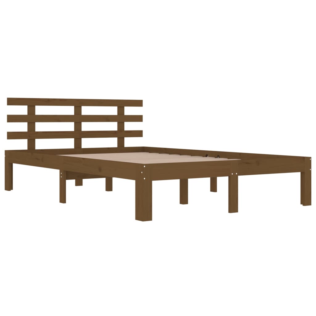 Sengeramme honningbrun heltre 150x200 cm King Size