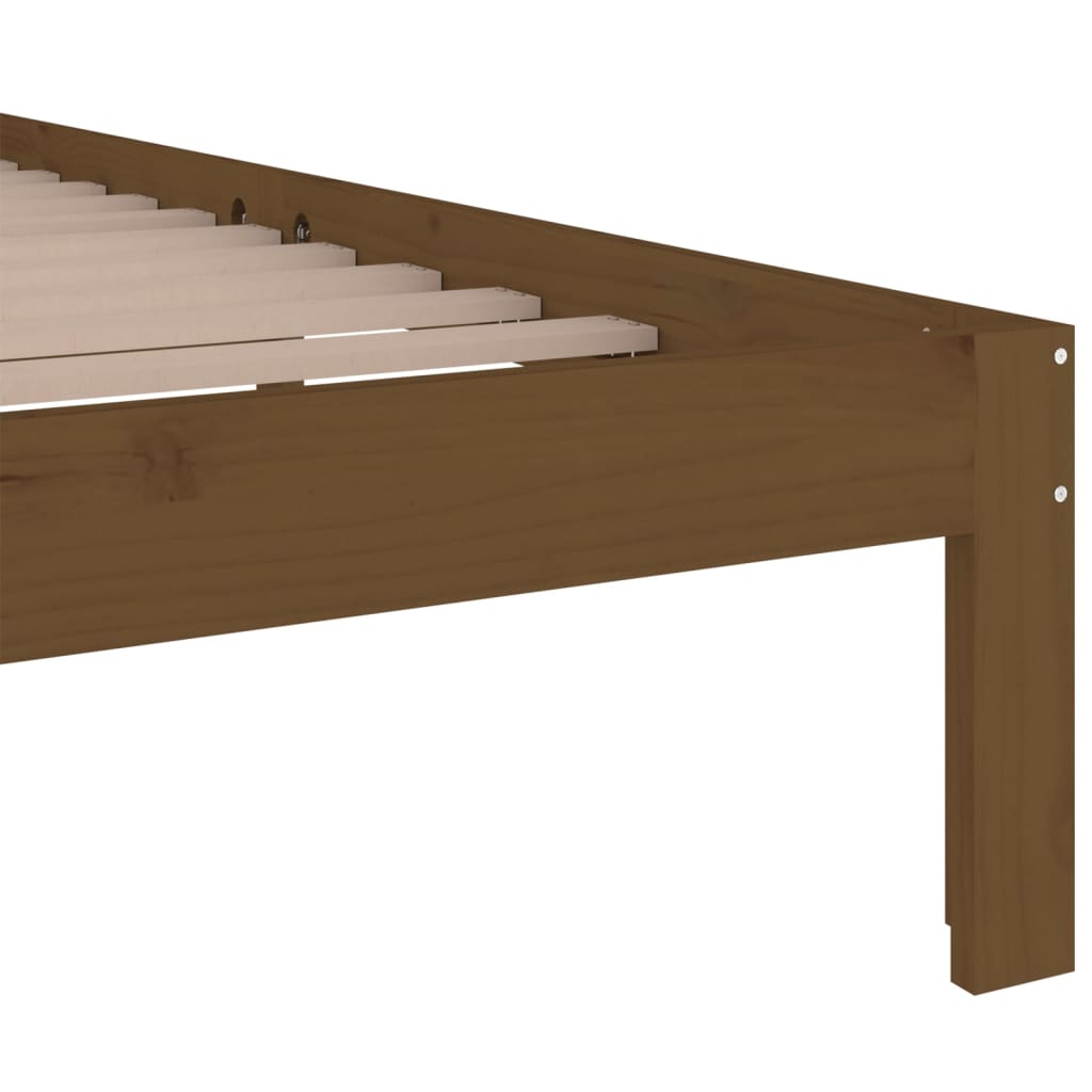 Sengeramme honningbrun heltre 150x200 cm King Size