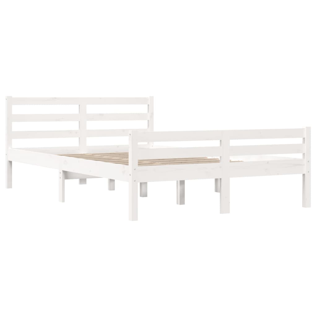 Sengeramme hvit heltre 135x190 cm 4FT6 Double