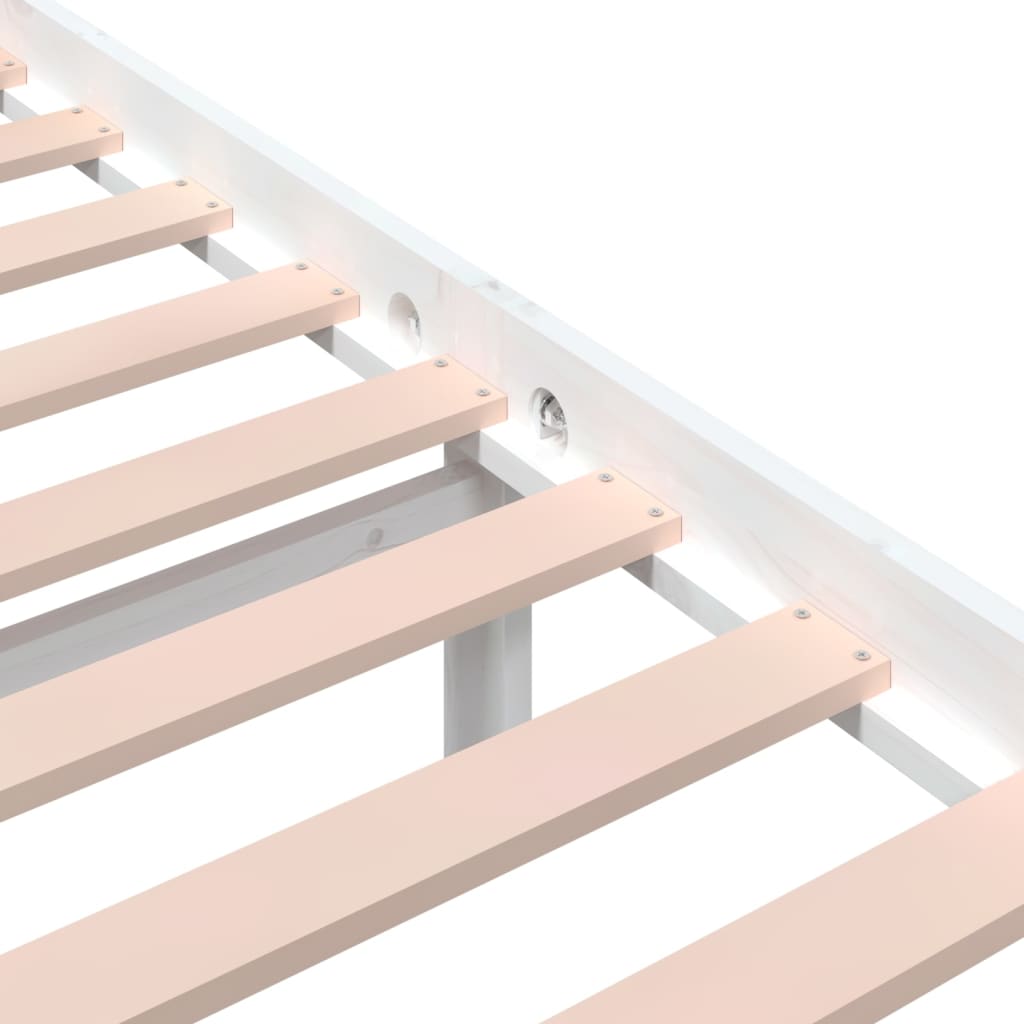 Sengeramme hvit heltre 135x190 cm 4FT6 Double