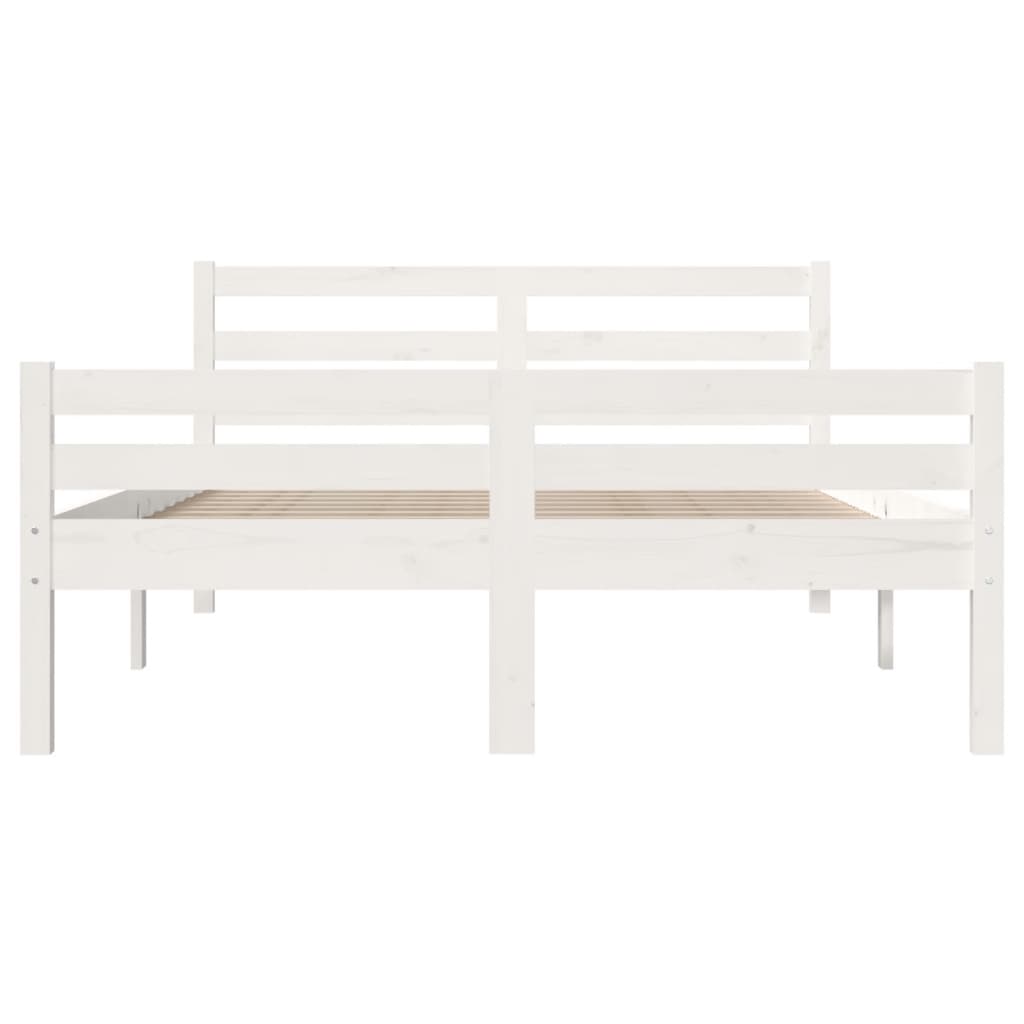 Sengeramme hvit heltre 140x200 cm