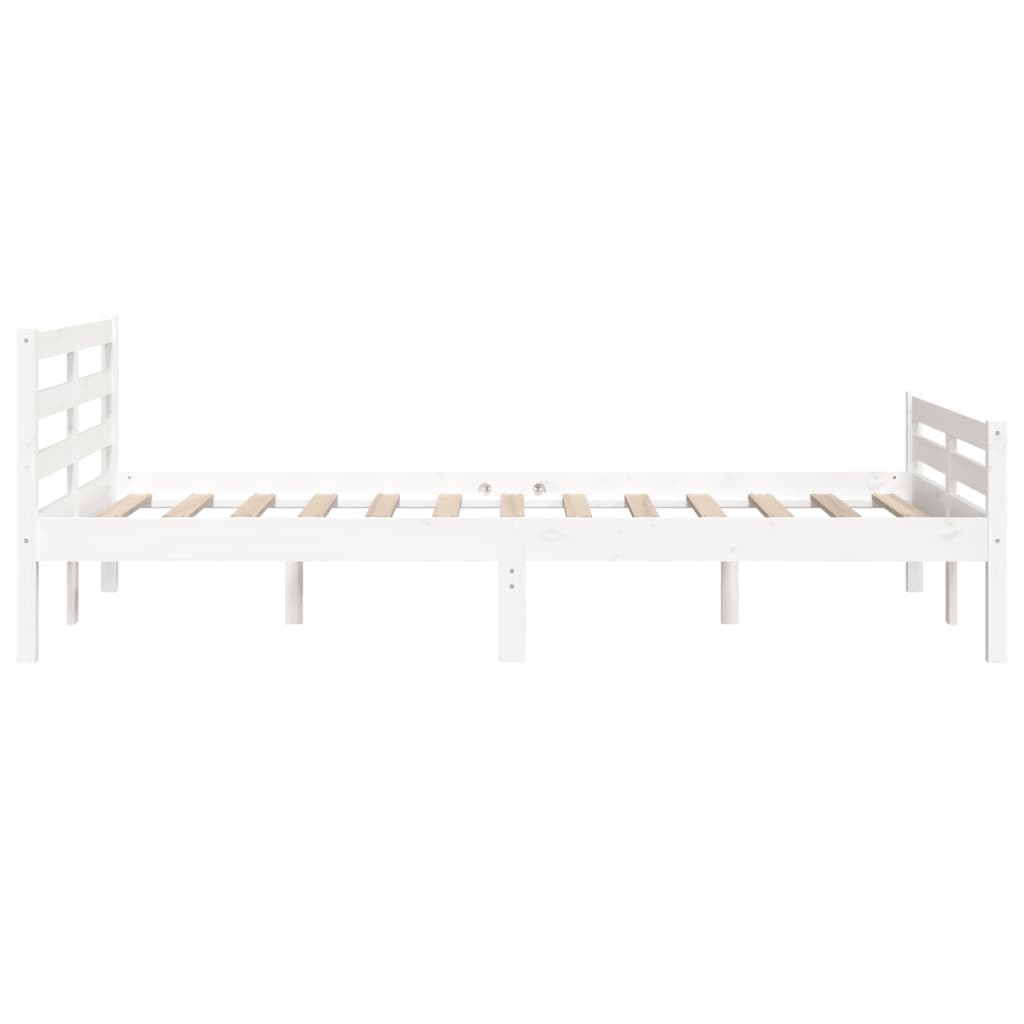 Sengeramme hvit heltre 140x200 cm