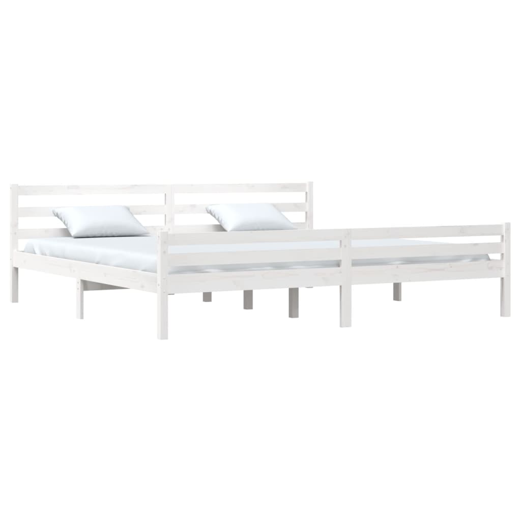 Sengeramme hvit heltre 180x200 cm 6FT Super King