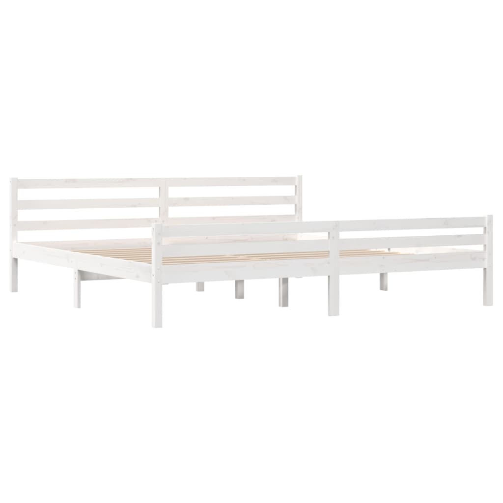 Sengeramme hvit heltre 180x200 cm 6FT Super King