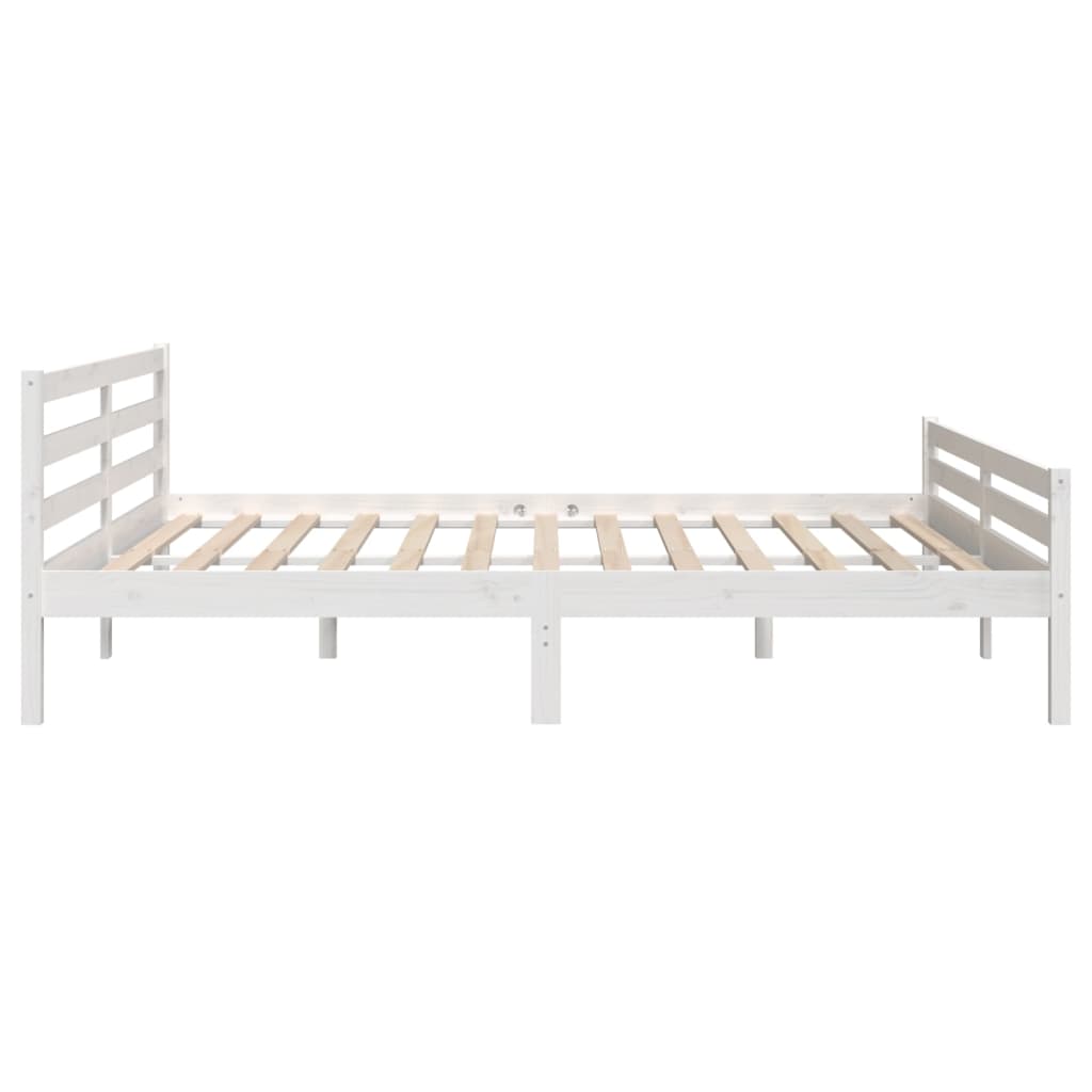 Sengeramme hvit heltre 180x200 cm 6FT Super King