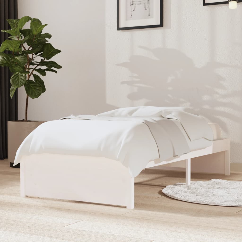 Sengeramme hvit heltre 75x190 cm 2FT6 Small Single