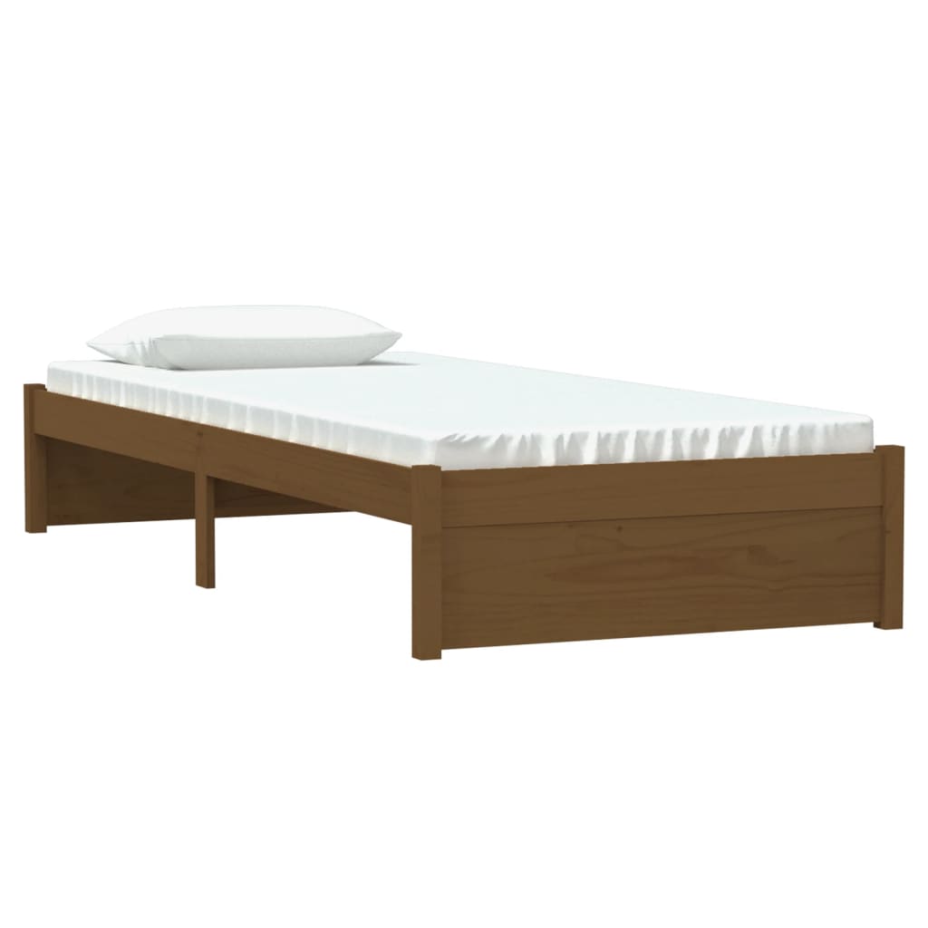 Sengeramme honningbrun heltre 75x190 cm Small Single