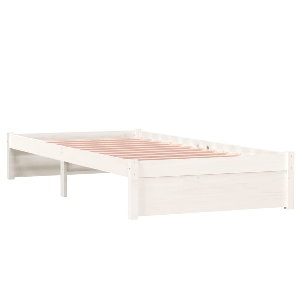 Sengeramme hvit heltre 90x190 cm 3FT Single