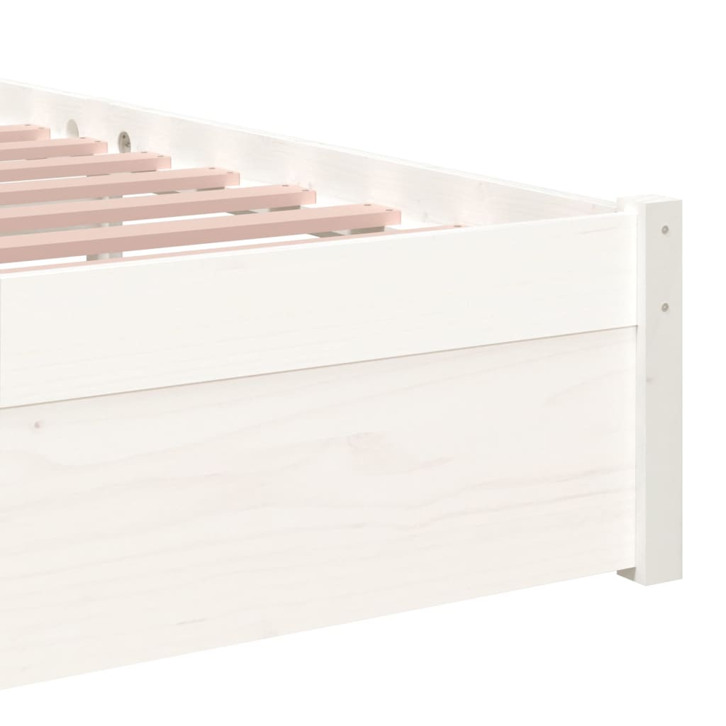 Sengeramme hvit heltre 90x190 cm 3FT Single