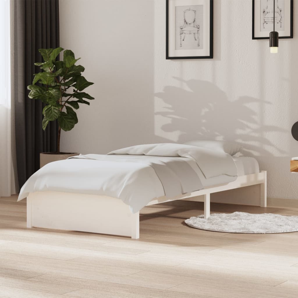 Sengeramme hvit heltre 90x190 cm 3FT Single