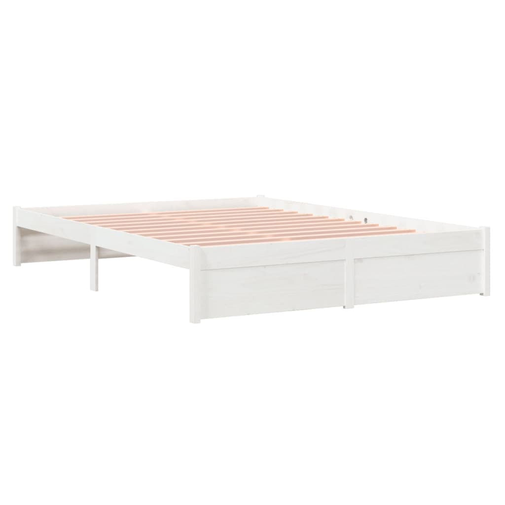 Sengeramme hvit heltre 150x200 cm 5FT King Size