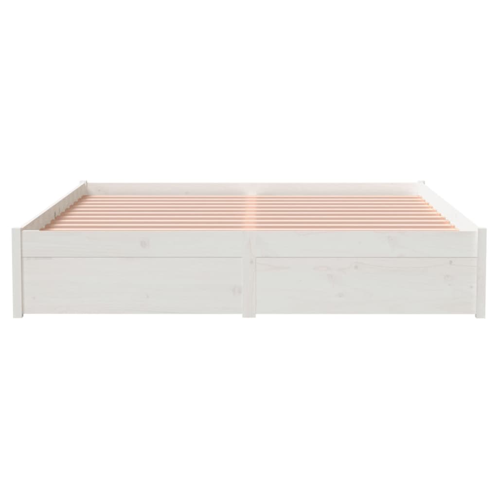 Sengeramme hvit heltre 150x200 cm 5FT King Size