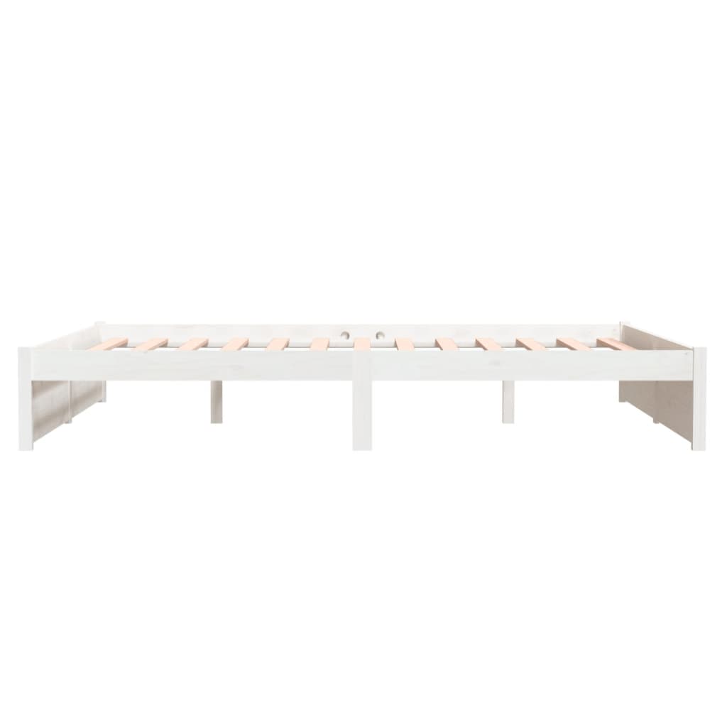 Sengeramme hvit heltre 150x200 cm 5FT King Size