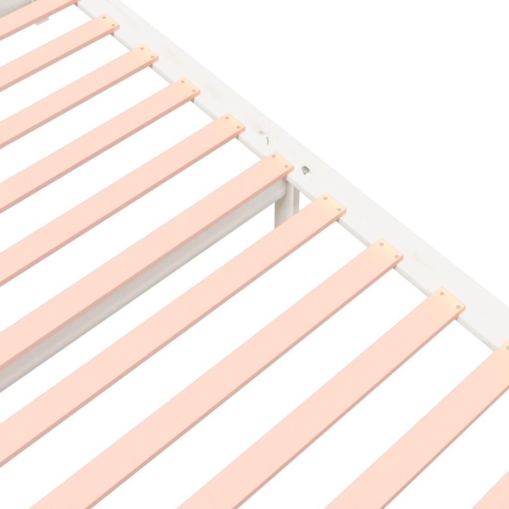 Sengeramme hvit heltre 150x200 cm 5FT King Size