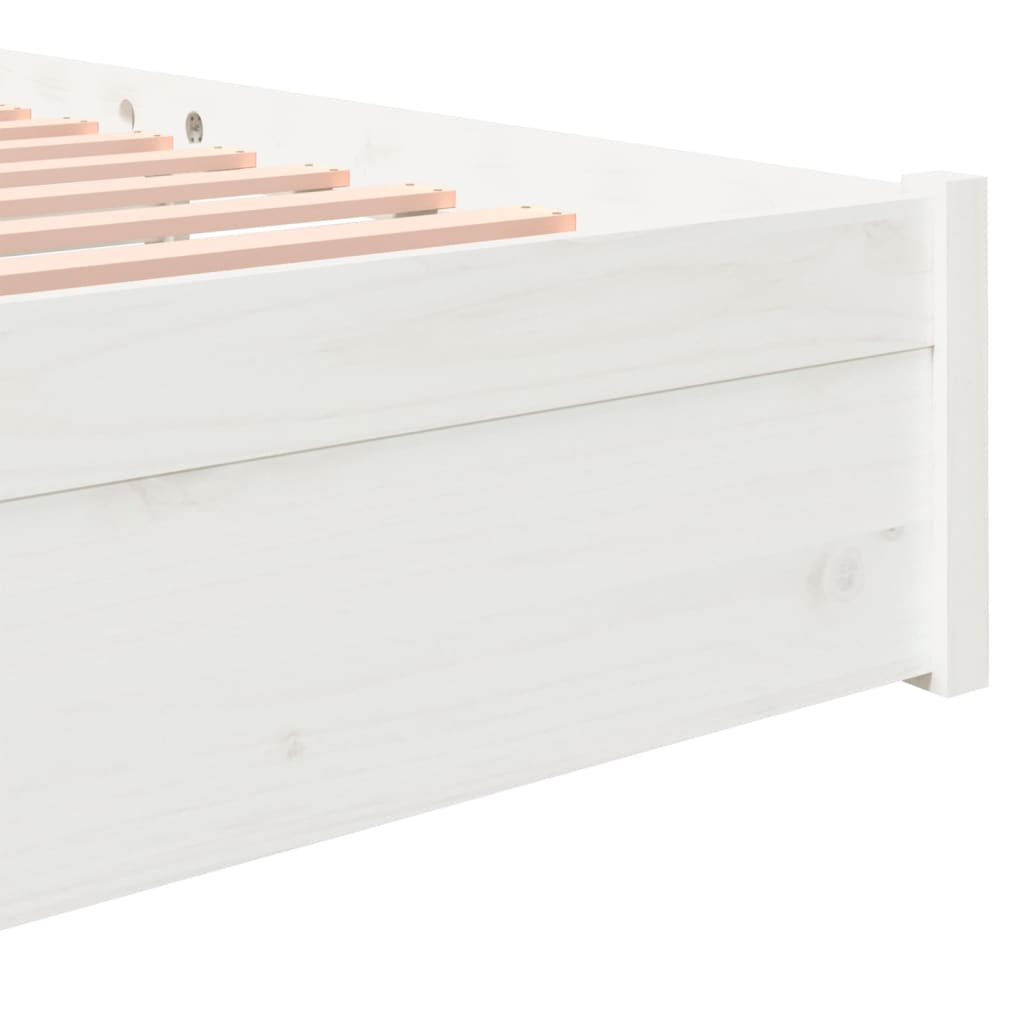Sengeramme hvit heltre 150x200 cm 5FT King Size