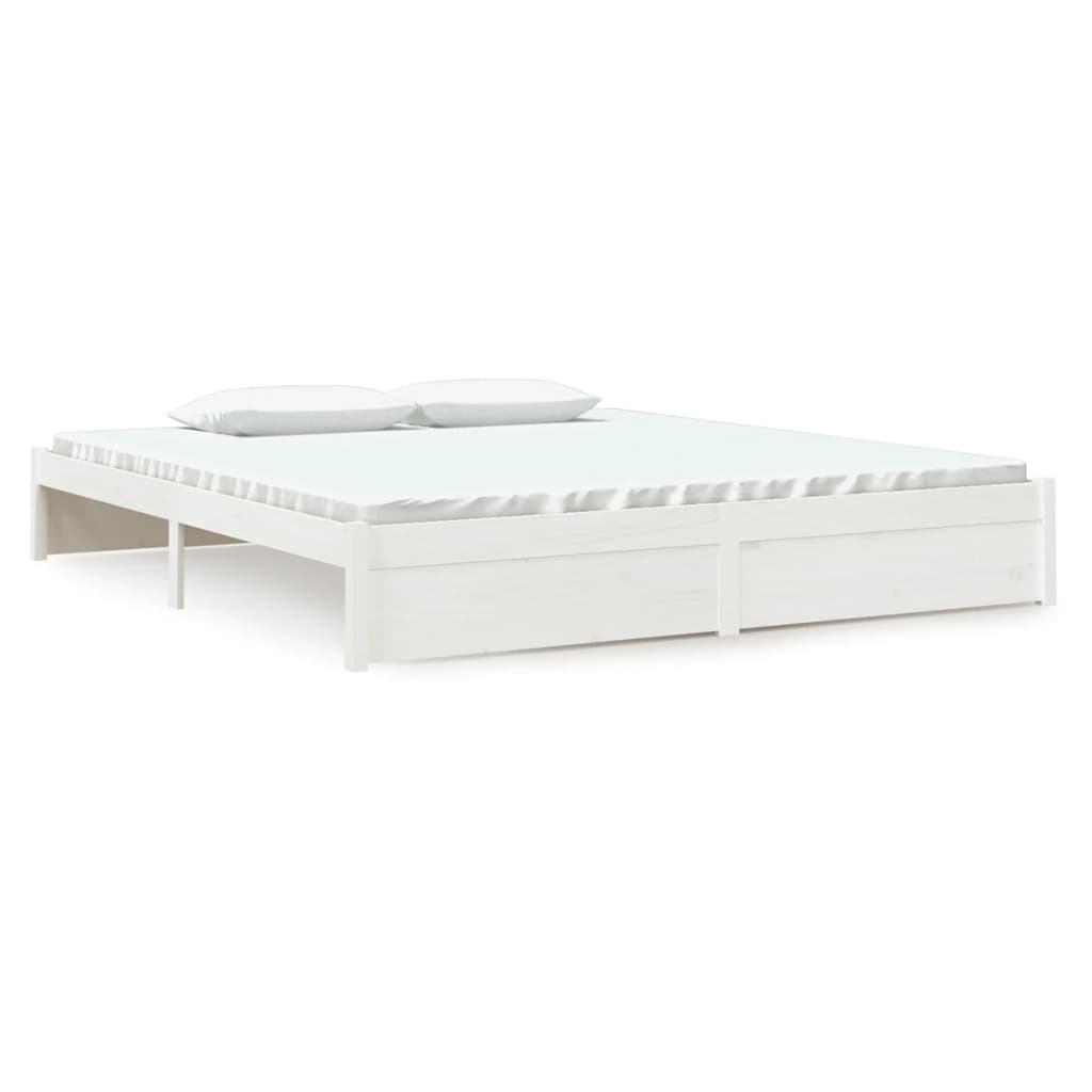 Sengeramme hvit heltre 180x200 cm 6FT Super King