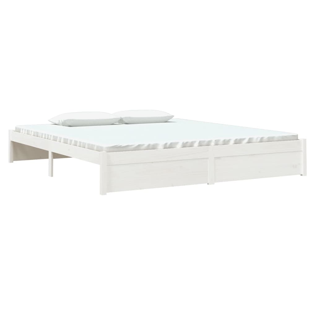 Sengeramme hvit heltre 180x200 cm 6FT Super King