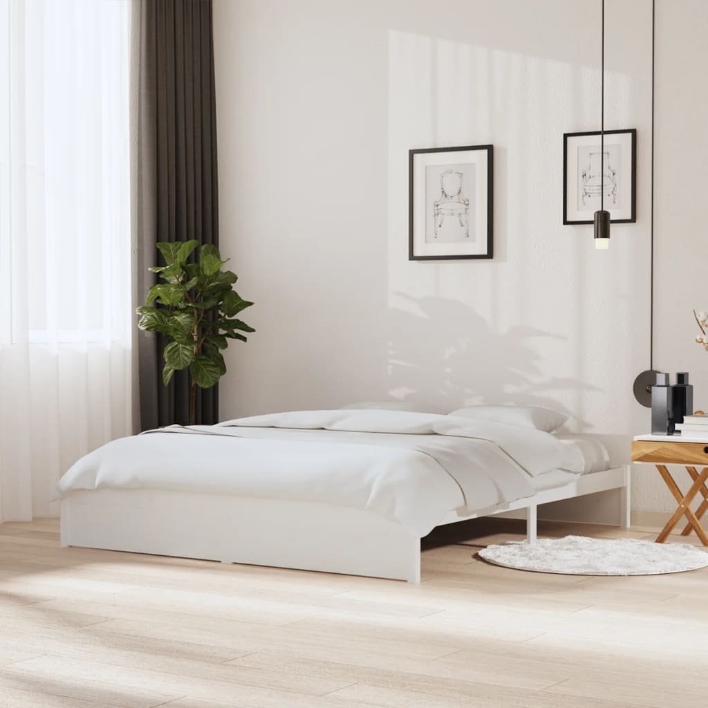 Sengeramme hvit heltre 180x200 cm 6FT Super King