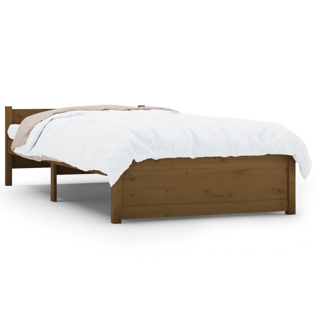 Sengeramme honningbrun heltre 75x190 cm 2FT6 Small Single